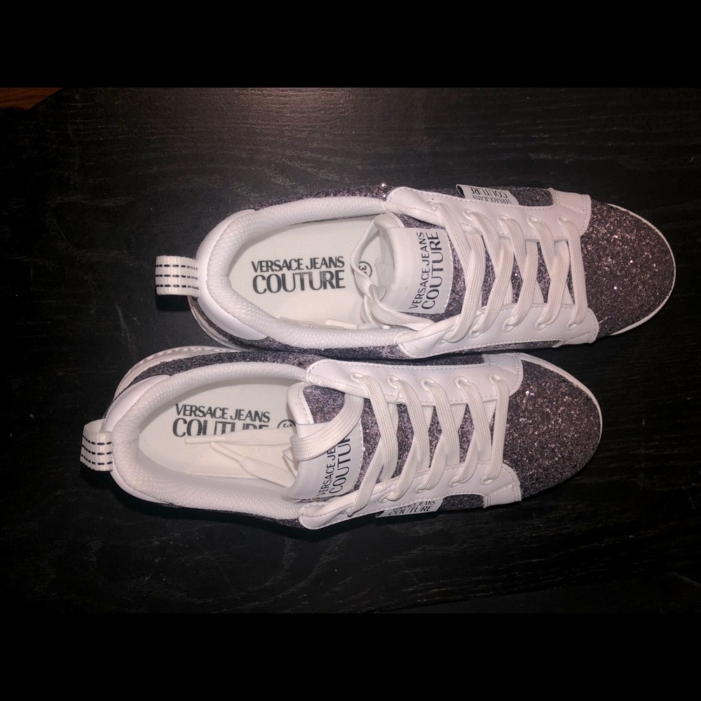Versace Jeans Couture Sparkling Lace Up Sneakers - Picture 6 of 9